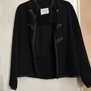black ultra suede blazer